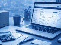 Amazonビジネスを利用する個人事業主のデスク